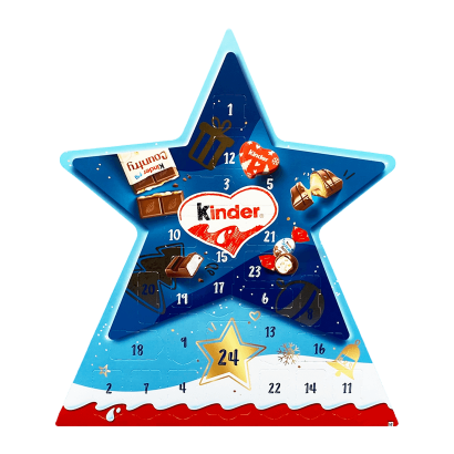 Адвент-Календар Kinder Star Advent-Calendar 149g - Retromagaz