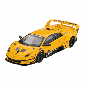 Машинка Premium MINI GT Lamborghini LB-Silhouette WORKS MURCIELAGO GT Evo №1135 1:64 MGT01135 Yellow - Retromagaz