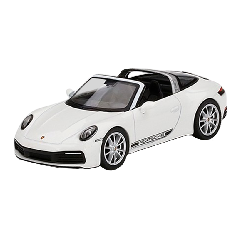 Машинка Premium MINI GT Porsche Porsche 911 Targa 4S 1:64 White - Retromagaz