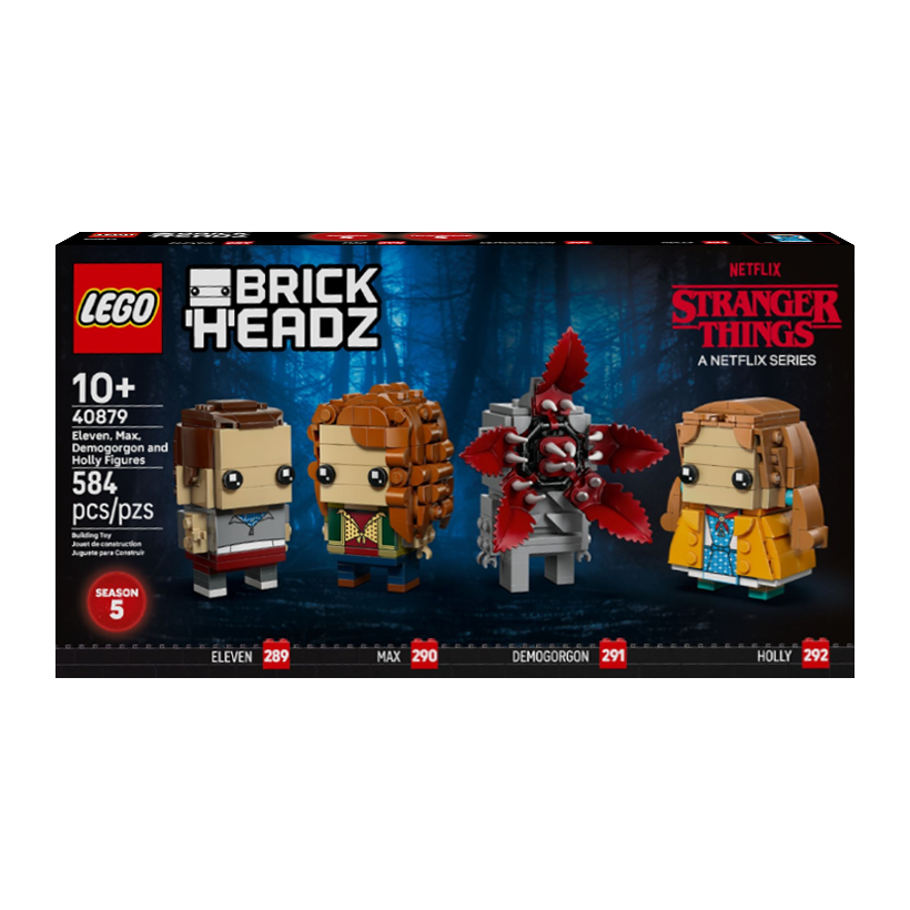 Конструктор Lego Stranger Things: Eleven, Max, Demogorgon and Holly Figures BrickHeadz 40879 Новый - Retromagaz