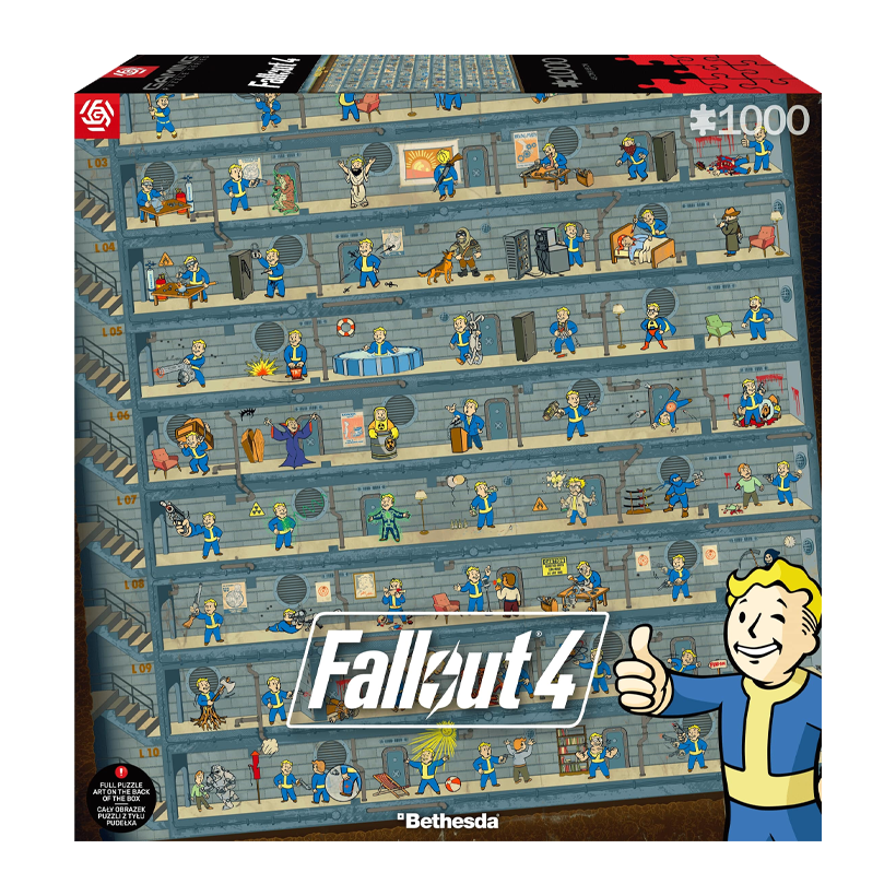 Пазлы Good Loot Fallout 4 Perk Poster 1000 Элементов - Retromagaz
