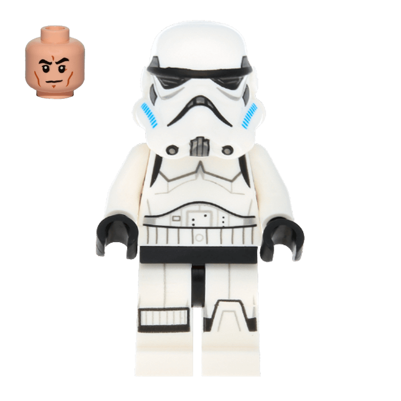 Фигурка Lego Star Wars Империя Stormtrooper Printed Legs Dark Azure Helmet Vents Frown sw0617 1 Б/У Нормальный - Retromagaz