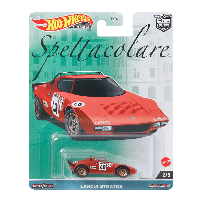 Машинка Premium Hot Wheels Lancia Stratos Spettacolare 1:64 FPY86/HKC49 Red - Retromagaz