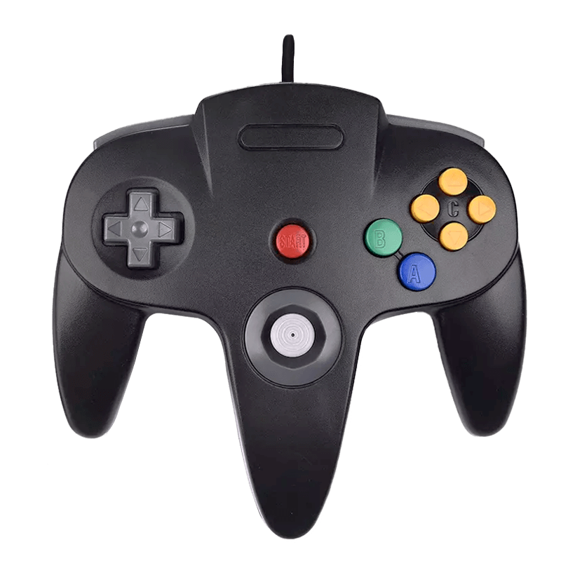 Геймпад Проводной RMC N64 Black 1.7m Новый - Retromagaz
