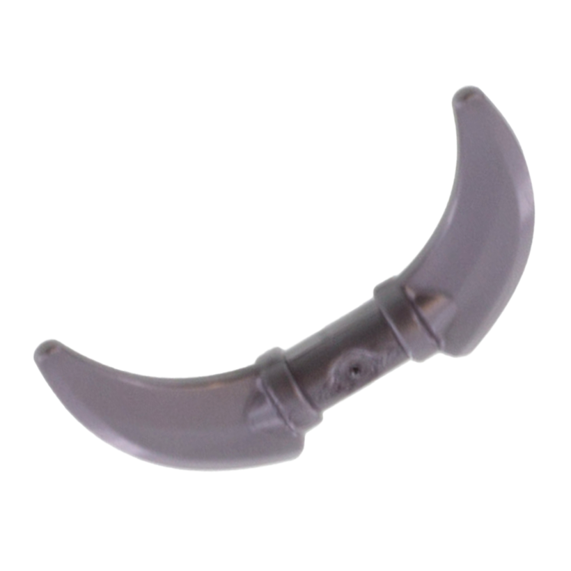 Зброя 2шт Lego Інше Hook with Double Blades 37341e 6225493 Flat Silver Б/У - Retromagaz
