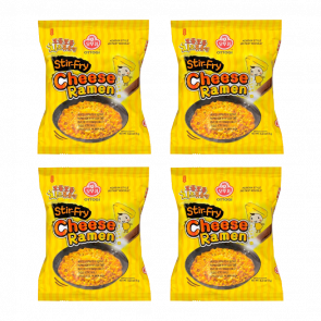 Набор Лапша 4шт Ottogi Stir Fry Рамьон с Сыром Неострая 120g - Retromagaz