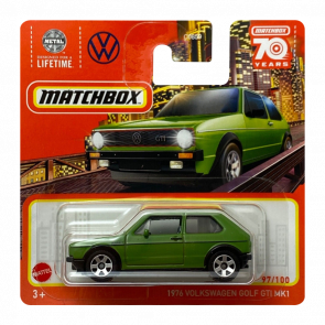 Машинка Велике Місто Matchbox 1976 Volkswagen Golf GTI MK1 Metro HLC96 Green Новий - Retromagaz