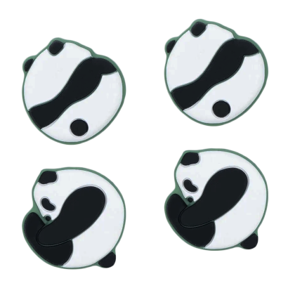 Накладки на Стіки RMC Panda Nintendo Switch Black White 4шт - Retromagaz