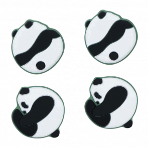 Накладки на Стіки RMC Panda Nintendo Switch Black White 4шт - Retromagaz