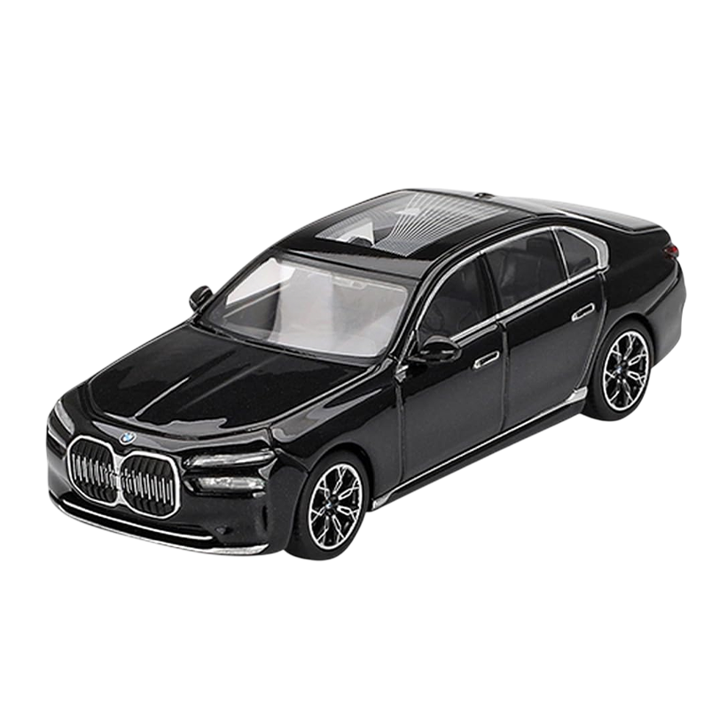 Машинка Premium MINI GT BMW i7 eDrive50 1:64 MGT00802-CH Black - Retromagaz