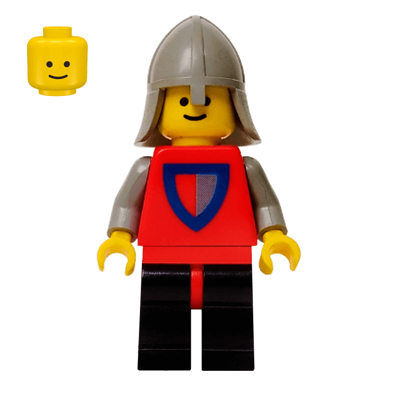Фигурка Lego Classic Knight Shield Red Gray Castle cas074 677 6077 Б/У - Retromagaz