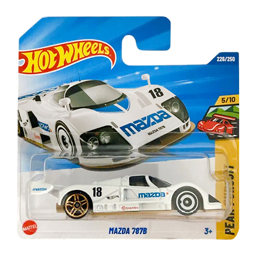 Машинка Базовая Hot Wheels Mazda 787B Peak Pursuit 1:64 JBB39 White - Retromagaz