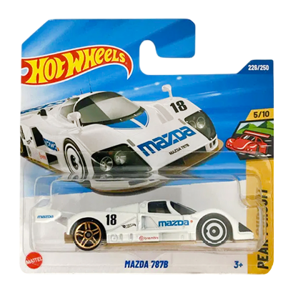 Машинка Базовая Hot Wheels Mazda 787B Peak Pursuit 1:64 JBB39 White - Retromagaz