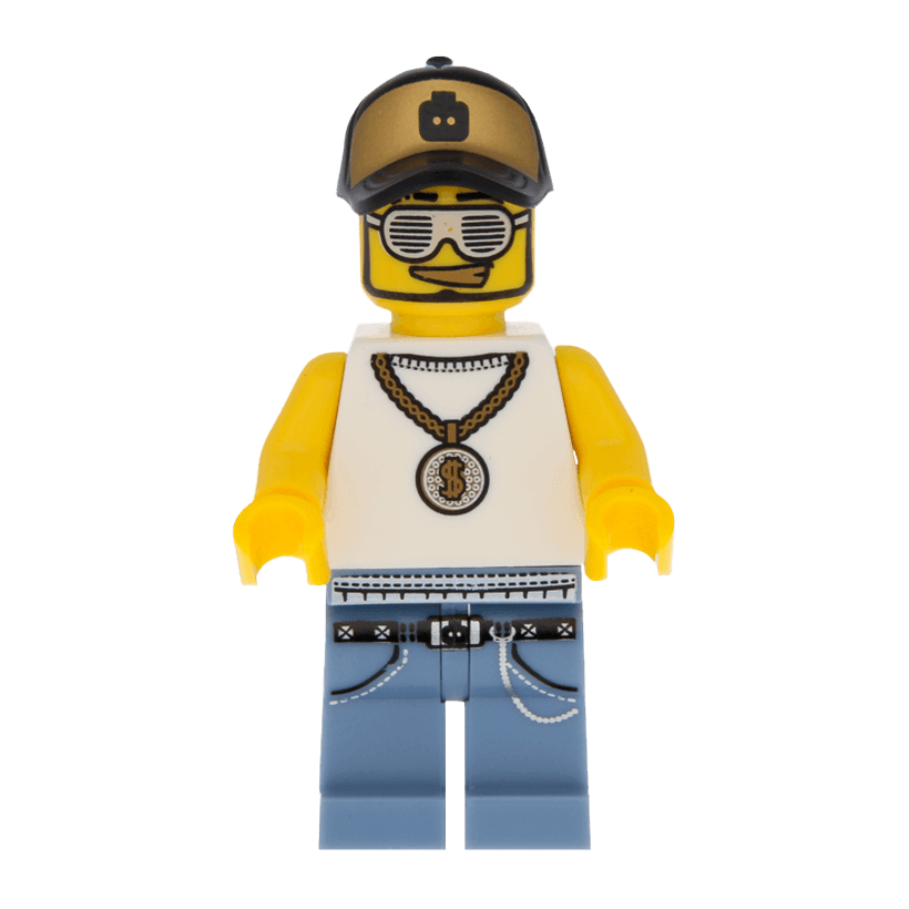 Фигурка Lego Series 3 Rapper Collectible Minifigures col03-15 col041 Б/У - Retromagaz