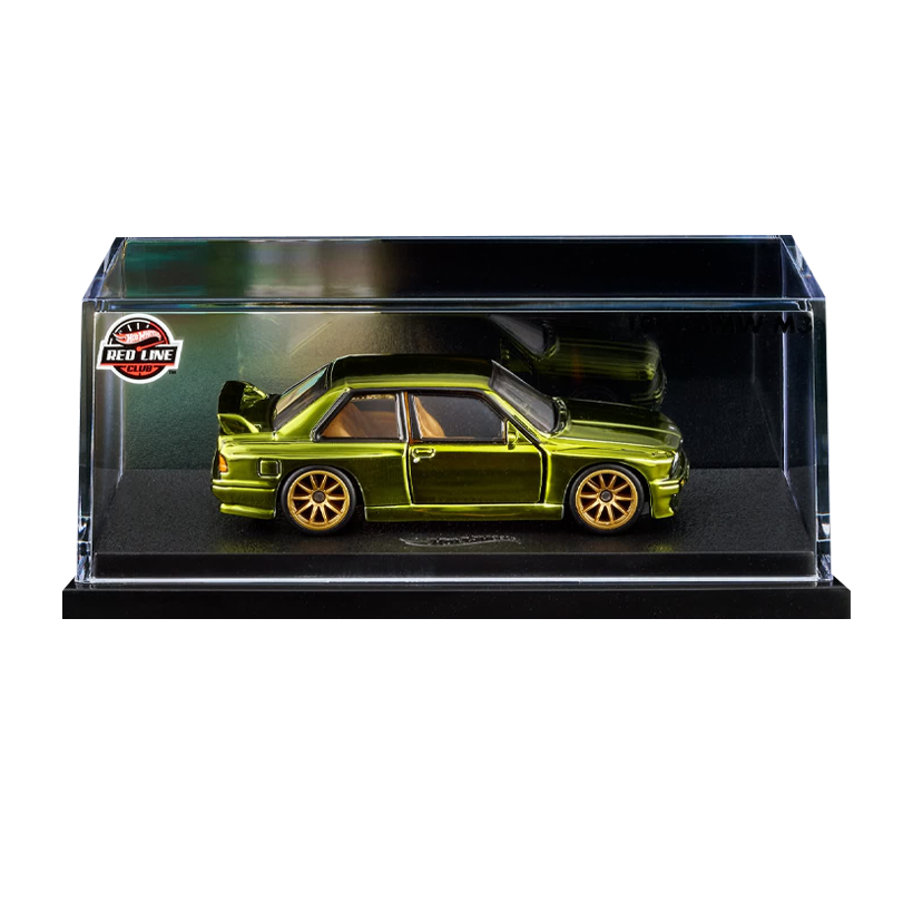 Машинка Premium Hot Wheels 1991 BMW M3 Red Line Club RLC 1:64 JJY68 Green - Retromagaz