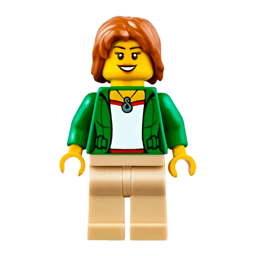 Фигурка Lego Recreation 973pb1963 Camper Female City cty0624 Б/У - Retromagaz