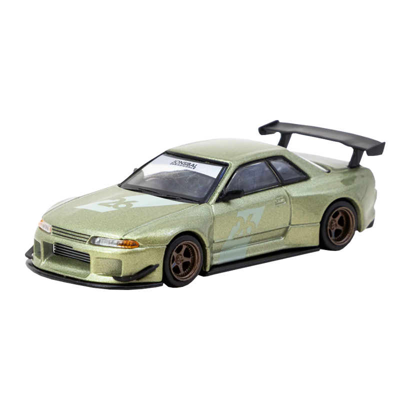 Машинка Premium Tarmac Works Nissan Skyline (R32) Widebody Millennium Jade - Designed by Jon Sibal - Tokyo Auto Salon 2026 GLOBAL64 1:64 TAS2026 Green - Retromagaz