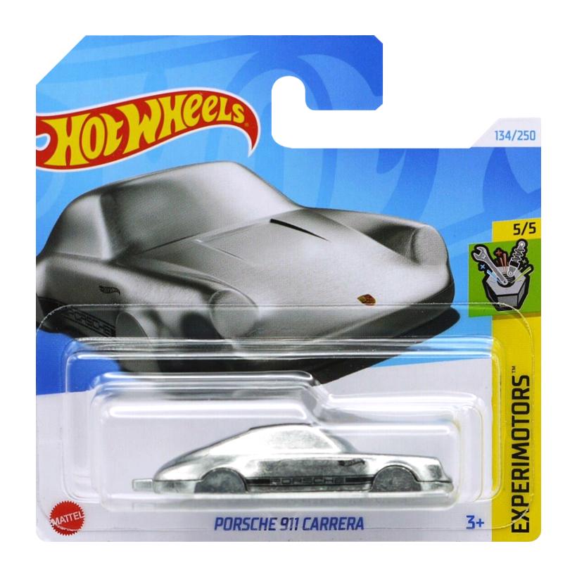 Машинка Базова Hot Wheels Porsche Porsche 911 Carrera Keychain Experimotors 1:64 HRY64 Silver - Retromagaz