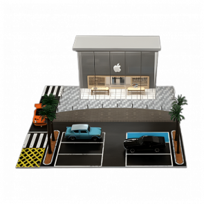 Диорама G-Fans Apple Store Building 1:64 710032 Black - Retromagaz