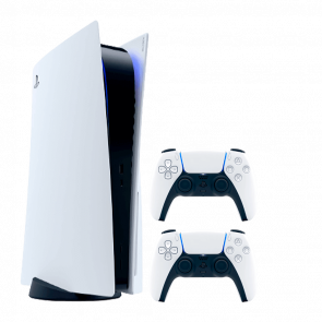 Набор Консоль Sony PlayStation 5 Blu-ray 825GB White Новый  + Геймпад Беспроводной DualSense