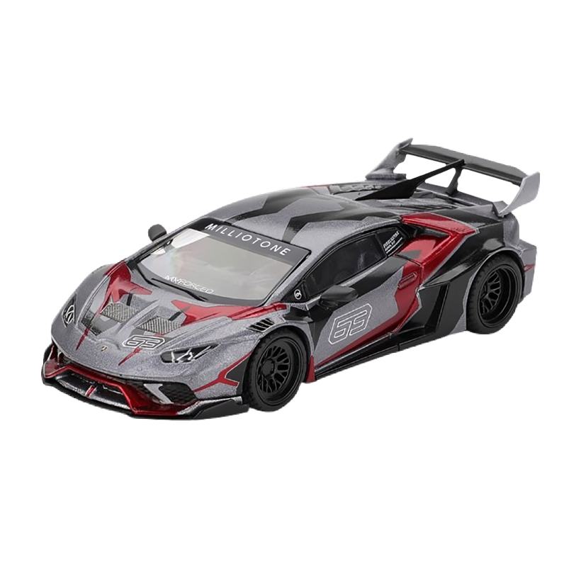 Машинка Premium MINI GT LB WORKS Lamborghini Huracán GT RONIN 1:64 MGT01177-CH Grey - Retromagaz