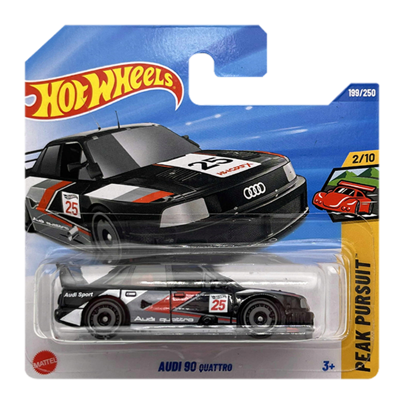 Машинка Базова Hot Wheels Audi '90 Quattro Peak Pursuit 1:64 JBC04 Black - Retromagaz