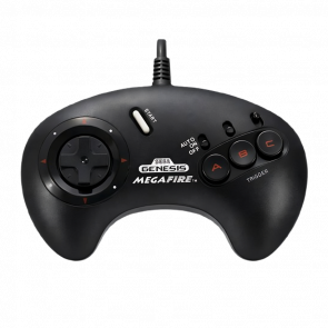 Геймпад Проводной Sega Mega Drive 1657 Genesis MegaFire Black 1.5m Б/У - Retromagaz