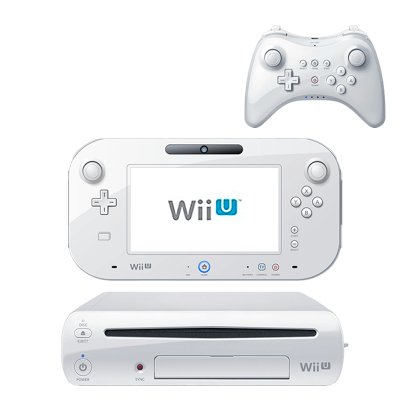 Набор Консоль Nintendo Wii U Модифицированная 96GB White + 10 Встроенных Игр Б/У  + Геймпад Беспроводной RMC Pro Controller Новый - Retromagaz