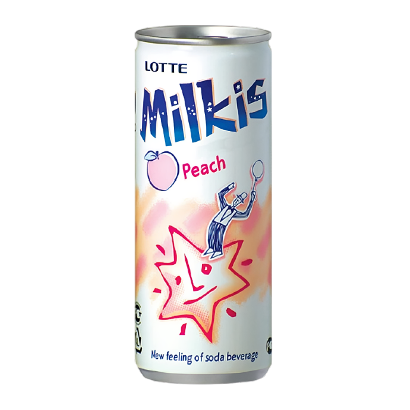 Напій Lotte Milkis Газований Молочний Персик 250ml - Retromagaz