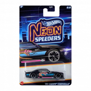 Тематична Машинка Hot Wheels '70 Chevy Chevelle Neon Speeders 1:64 JBY97 Black Тематична Машинка Hot Wheels '70 Chevy Chevelle Neon Speeders 1:64 JBY97 Black - Retromagaz