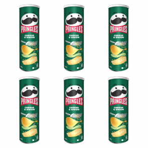 Набір Чипси 6шт Pringles Cheese & Onion 200g - Retromagaz
