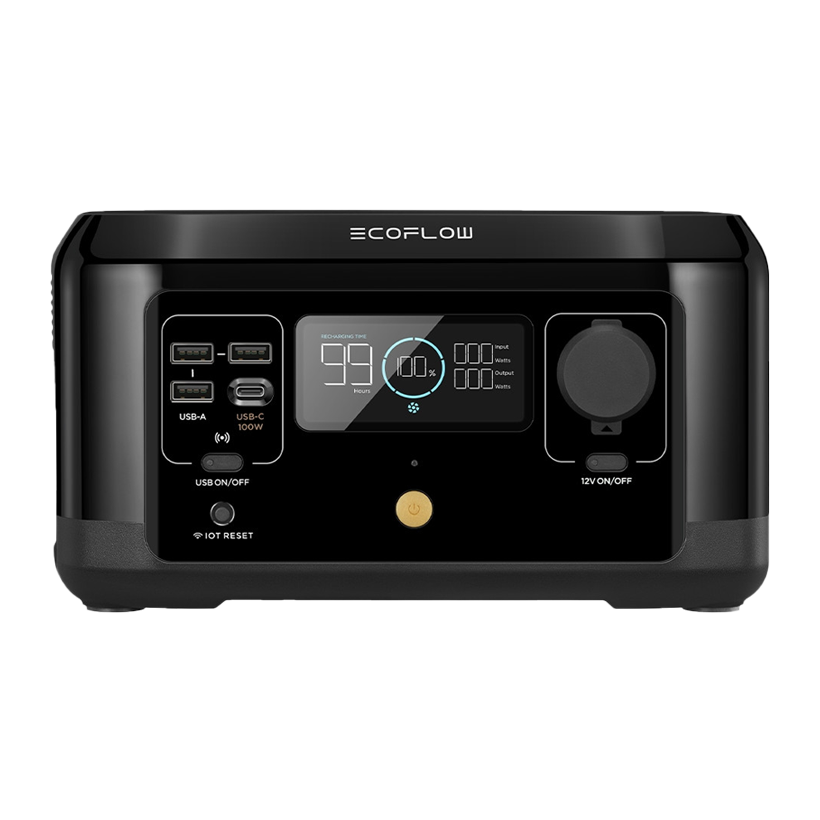 Зарядное Устройство EcoFlow RIVER Mini Wireless Black 210 Wh 300 W - Retromagaz