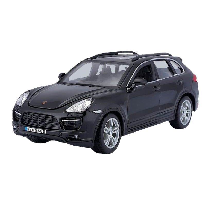 Машинка Bburago Porsche Porsche Cayenne Turbo 1:24 Black - Retromagaz