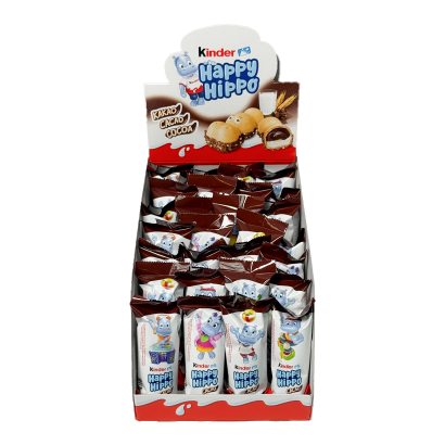 Упаковка Батончиків Kinder Happy Hippo Cocoa 1 Pieces 20.7g х 28шт - Retromagaz