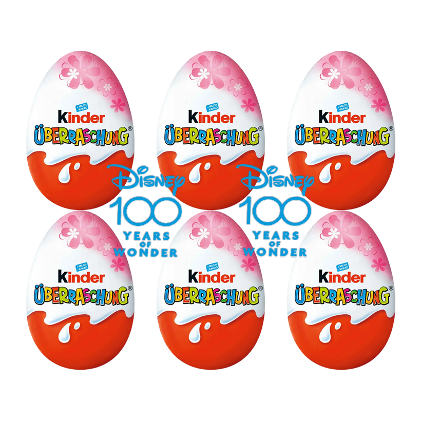 Набір Шоколадне Яйце 6шт Kinder Surprise Disney 100 Years of Wonder 20g - Retromagaz