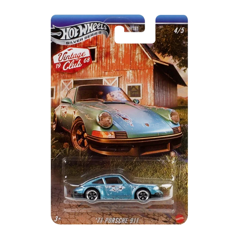 Тематична Машинка Hot Wheels Porsche 71 Porsche 911 Vintage 1:64 JKY34 Blue - Retromagaz
