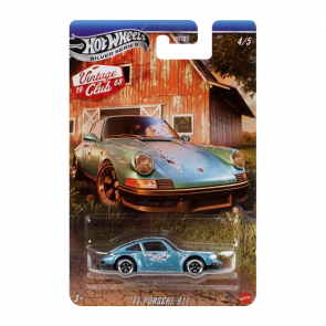 Тематична Машинка Hot Wheels Porsche 71 Porsche 911 Vintage 1:64 JKY34 Blue - Retromagaz