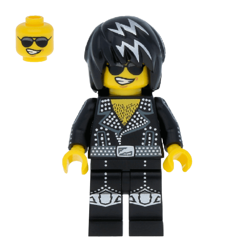 Фигурка Lego Series 12 Rock Star Collectible Minifigures col190 Б/У - Retromagaz