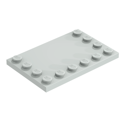 Плитка Lego Модифицированная Studs on Edges 4 x 6 6180 4211838 Light Bluish Grey 4шт Б/У - Retromagaz