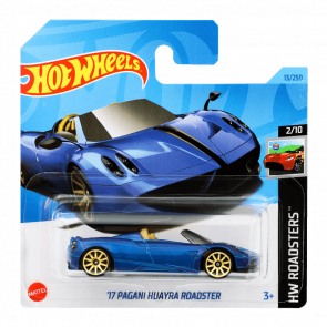 Машинка Базова Hot Wheels '17 Pagani Huayra Roadster Roadsters 1:64 HKK08 Dark Blue