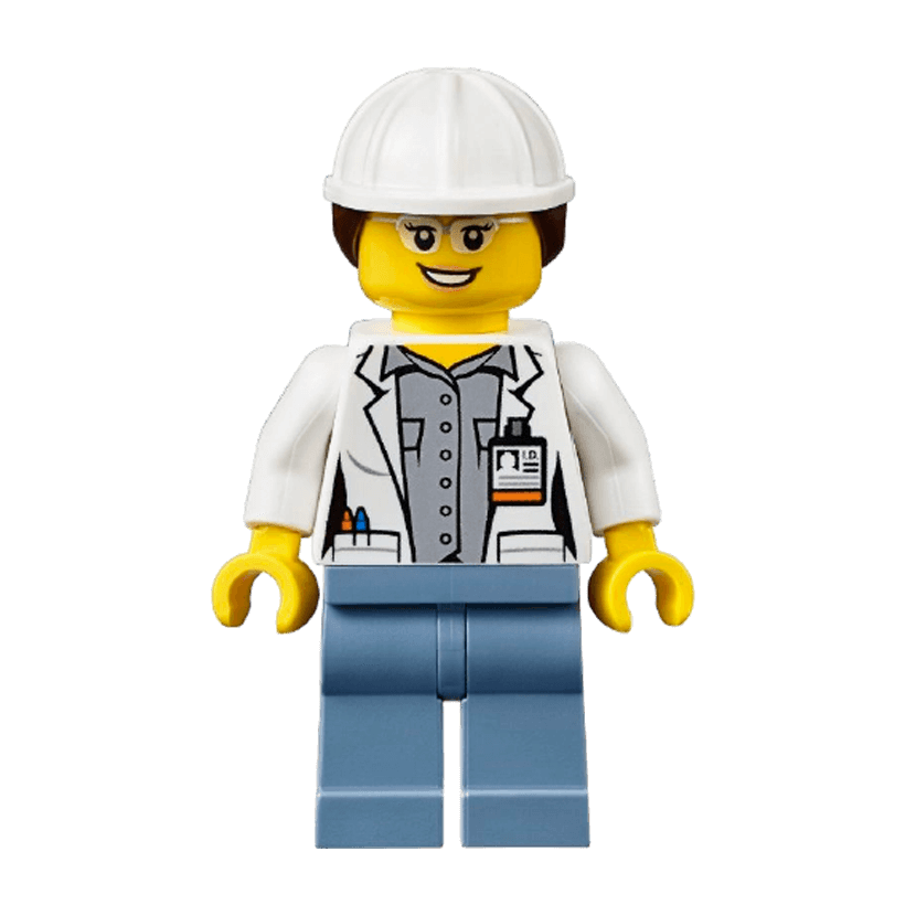 Фігурка Lego Volcano Explorers 973pb2505 Scientist Female City cty0693 Б/У - Retromagaz