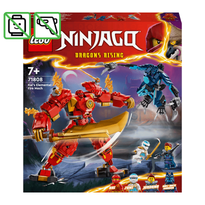 Конструктор Lego Робот Вогняної Стихії Кая Ninjago 71808 Без Фігурок Новий - Retromagaz