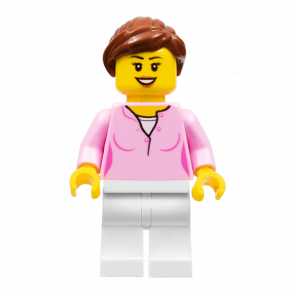 Фігурка Lego 973pb3165 Female with Reddish Brown Ponytail City People LLP021 1 Б/У