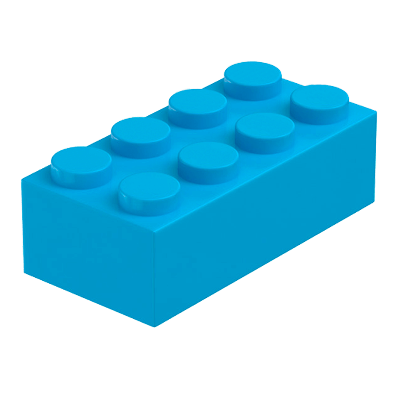 Кубик RMC Звичайна 2 x 4 Blue 40шт Новий - Retromagaz