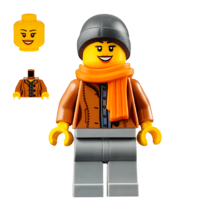 Фигурка Lego 973pb3164 Customer Female Medium Nougat Jacket City Recreation cty1085 Б/У - Retromagaz