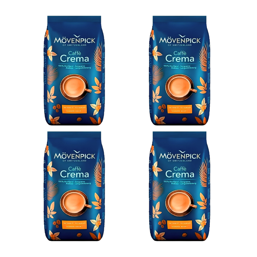 Набор Кофе в Зернах 4шт Movenpick Caffe Crema 500g - Retromagaz