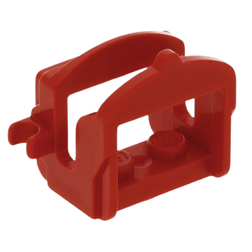 Для Животных Lego Horse Saddle with Clips 4491b 4189065 449121 Red Б/У - Retromagaz