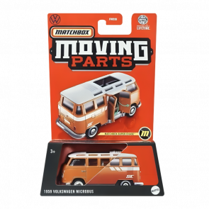 Тематическая Машинка Matchbox '59 Volkswagen Microbus Chase Moving Parts 1:64 HVN22 Orange