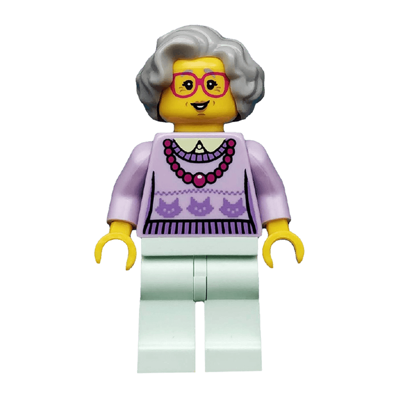 Фигурка Lego Series 11 Grandma Collectible Minifigures col11-14 col176 Б/У - Retromagaz