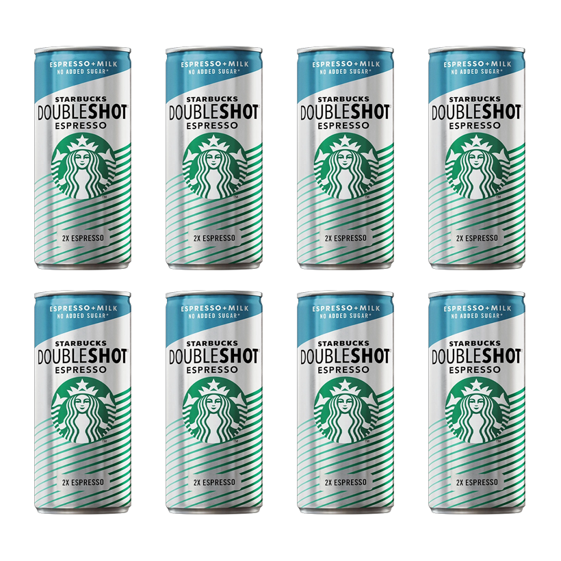 Набор Напиток 8шт Starbucks Кофейный Doubleshot Espresso 200ml - Retromagaz